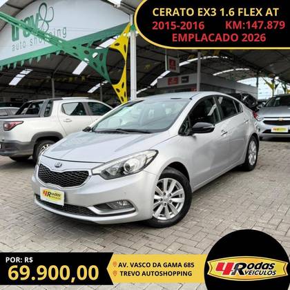 KIA CERATO 1.6 SX 16V FLEX 4P AUTOMÁTICO